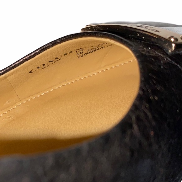 Coach Leather Zan Mat Calf Pump Shoes size 5B - Picture 7 of 13